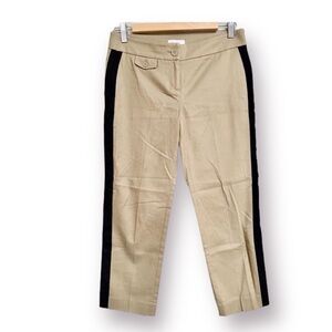 Loft Side Stripe Ankle Pants EUC